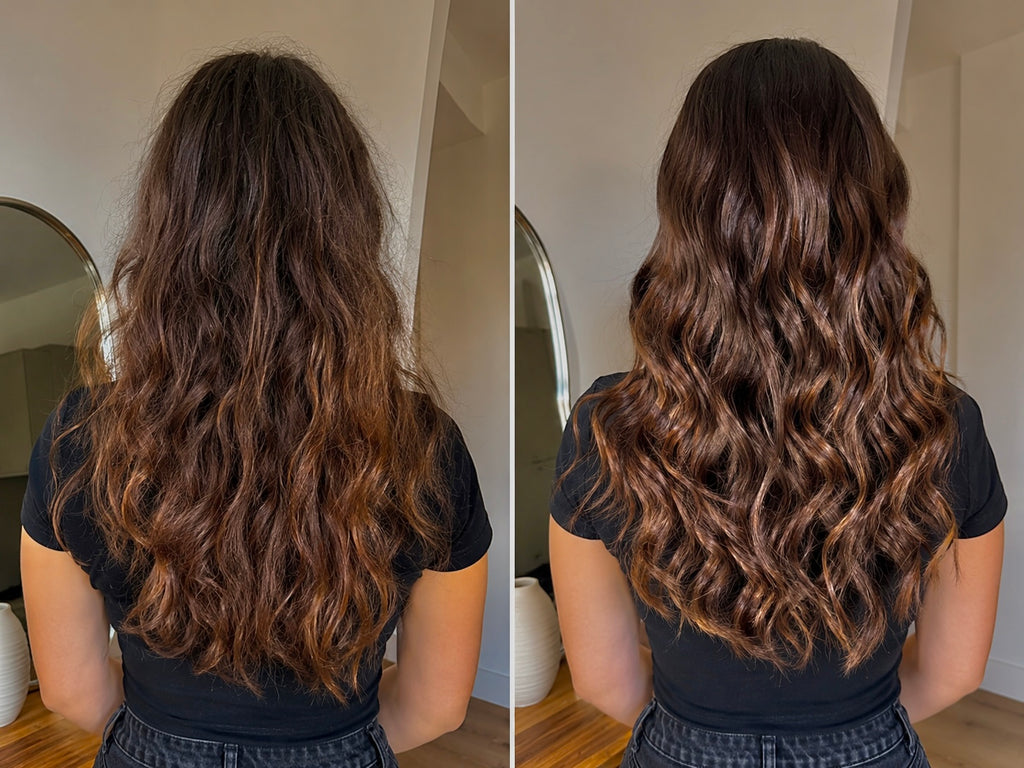 Bonnet en soie sergé de mûrier Azur