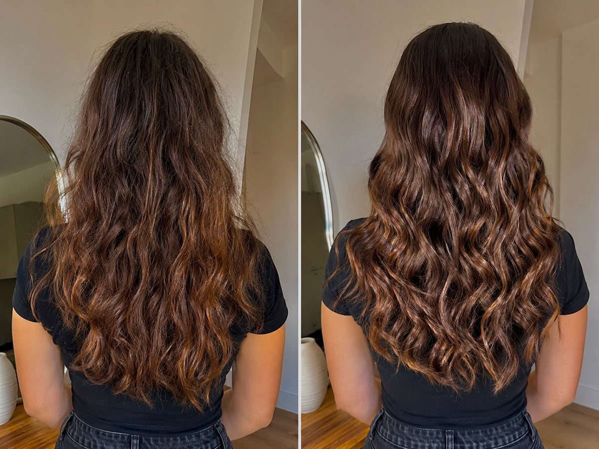Bonnet en soie sergé de mûrier Azur