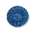 Bonnet en soie sergé de mûrier Azur