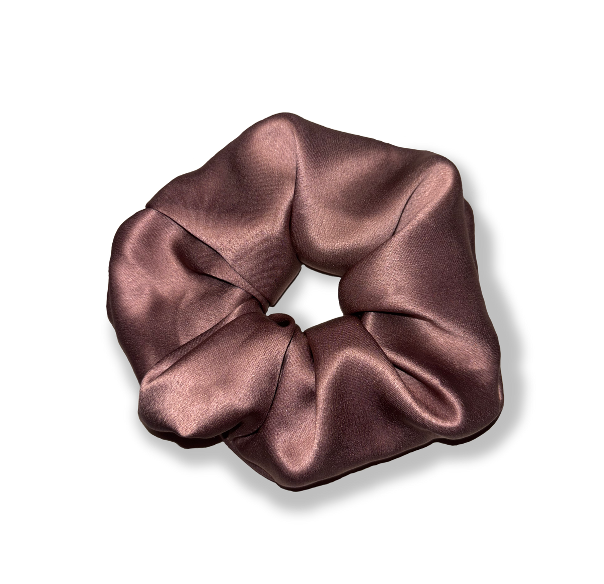 Chouchou en soie satin de mûrier Mauve