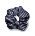 Chouchou en soie sergé de mûrier Navy